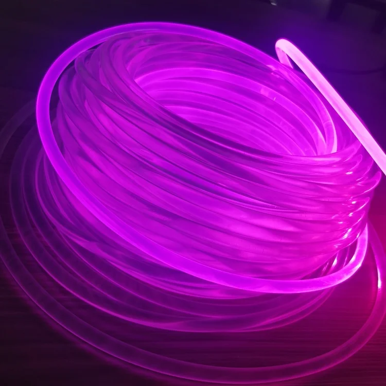 new item super brightness twisted 3.0mm side glow fiber optic cable light for aircraft lighting decoration