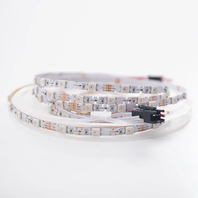 S shape Addressable Zigzag 5mm 8mm PCB WS2812B RGB LED pixel bendable 48 60 leds/m 5V full color ZIG ZAG LED Strip Light
