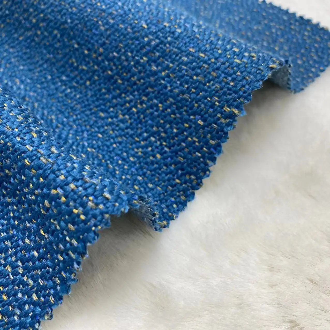 Heavy High weight Curtain Sofa Home Textile 100%polyester Material Linen look Fabric