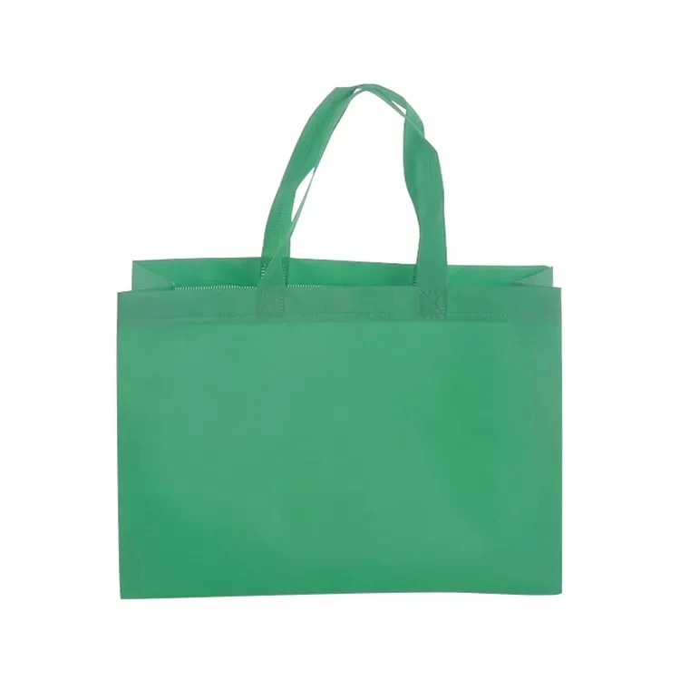 Custom luxury eco-friendly recycle non woven shopping bag with long handles