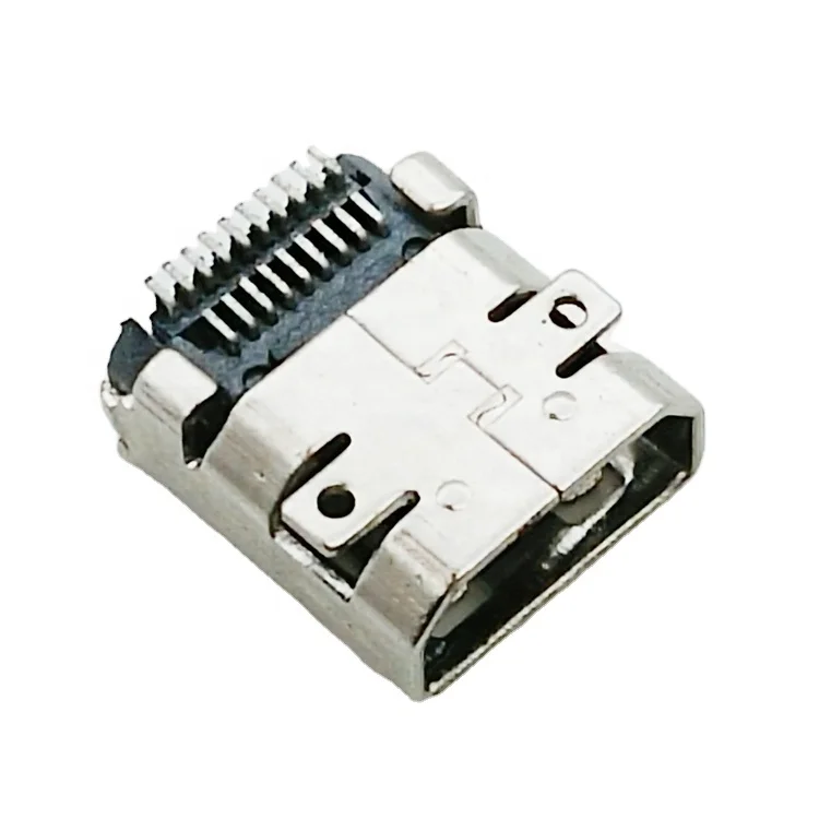 Receptacle 19P SMT Type D Micro HD-MI High Definition Multimedia Interface Female Connector for PCB