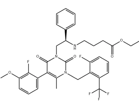 Китайский поставщик 4-[[(1R)-2-[5-(2-фтор-3-метоксифенил)-3-[[2-фтор-6-(трифторметил) фенил] метил]