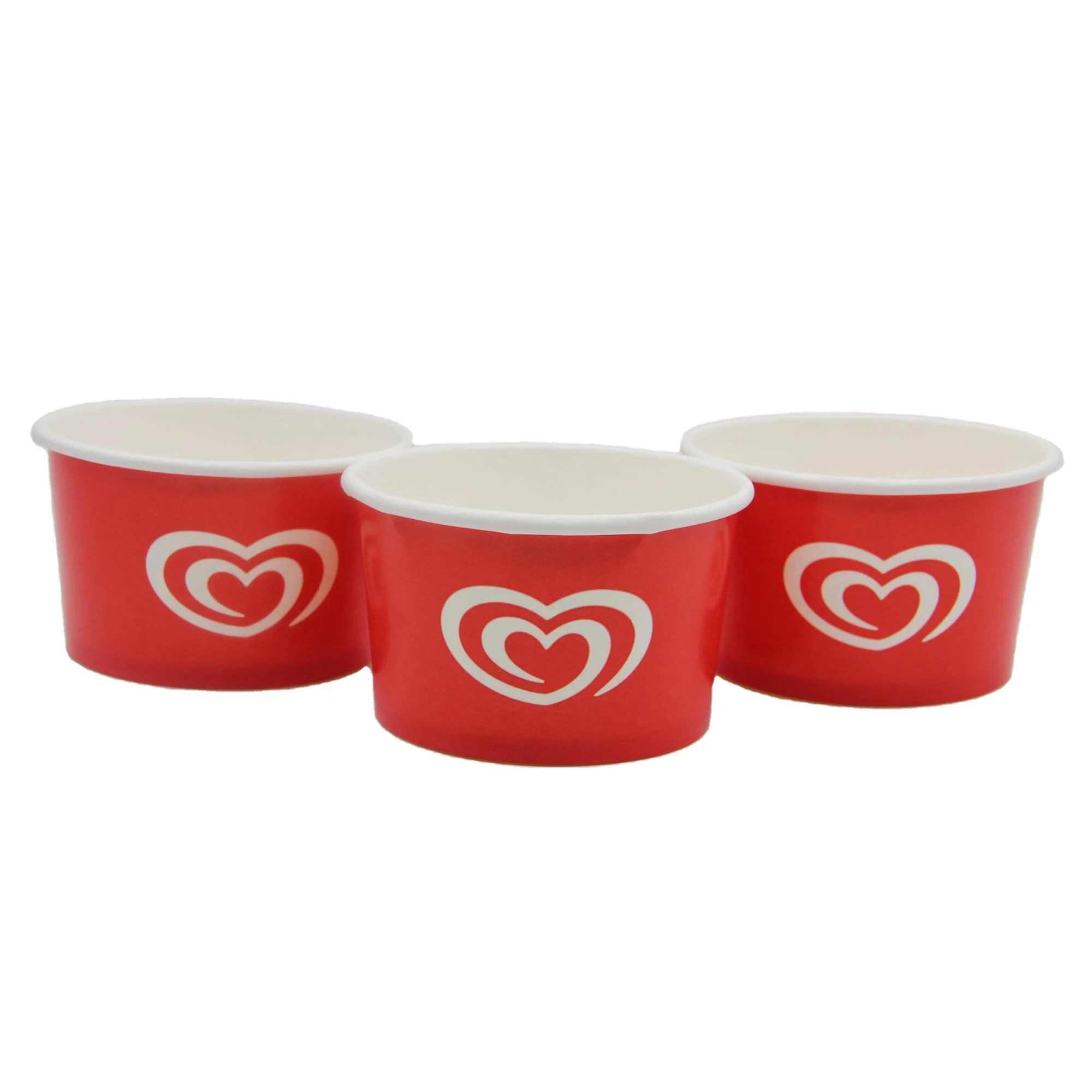 Custom Paper Cup Bowl Eco Friendly Packaging Food Containers With  Lids Ice Cream Cup