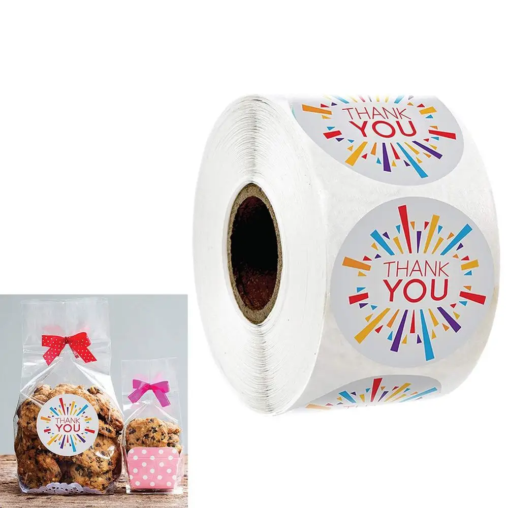 
high quality transparent adhesive labels hand made with love thank you