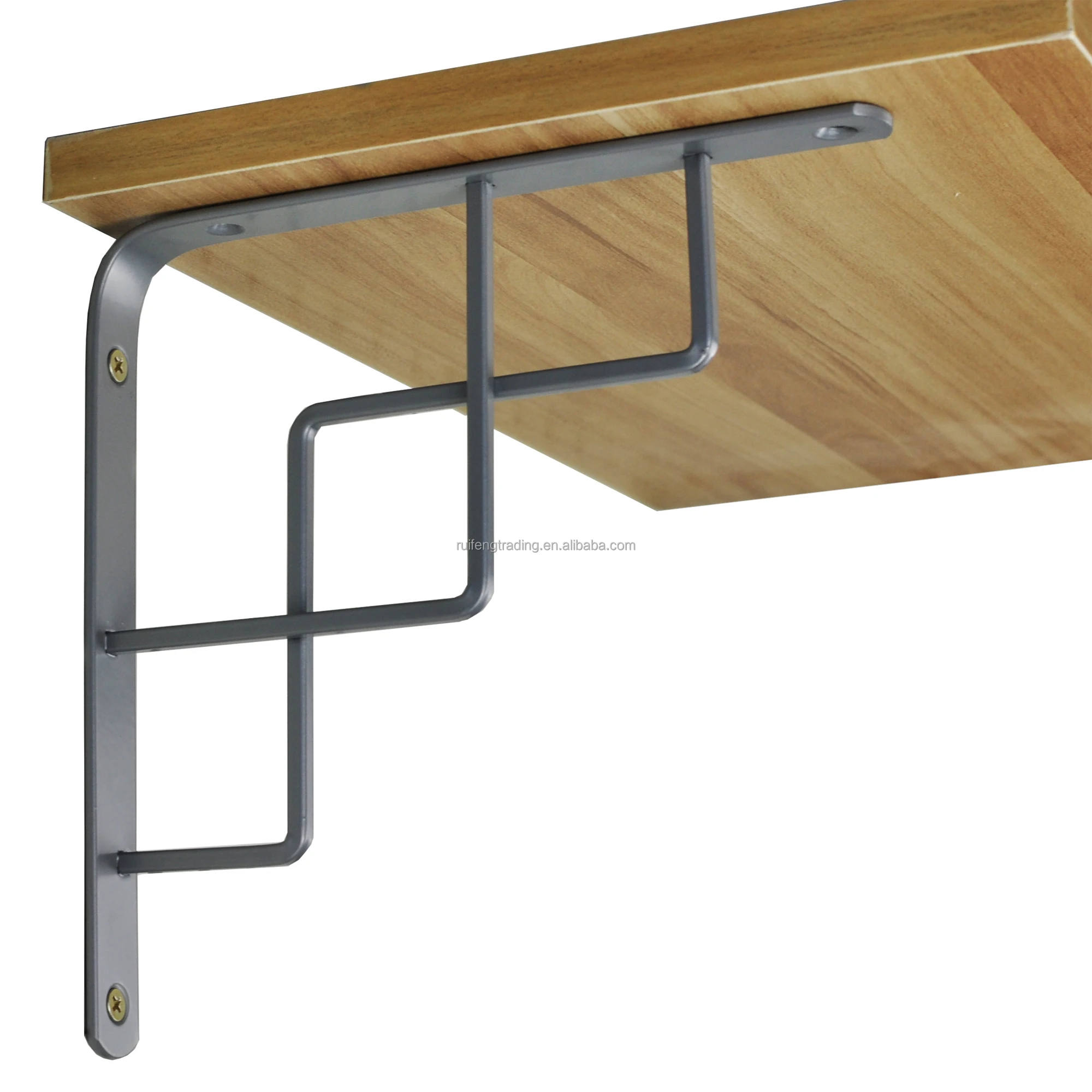 
19.5 x 19.5 cm Wall shelf mount bracket Curved triangle Shelves Bracket 