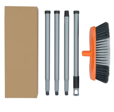 Factory Cheap Wholesale Brooms Metal Adjustable Handle Brooms Soft Stick Floor Brush With Handle
