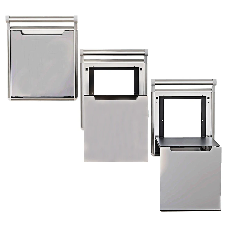 DIY Folding Hidden Chair Seat bench Metal Heavy Duty Flip Save Space Invisible Wall Mounted Stool with handle