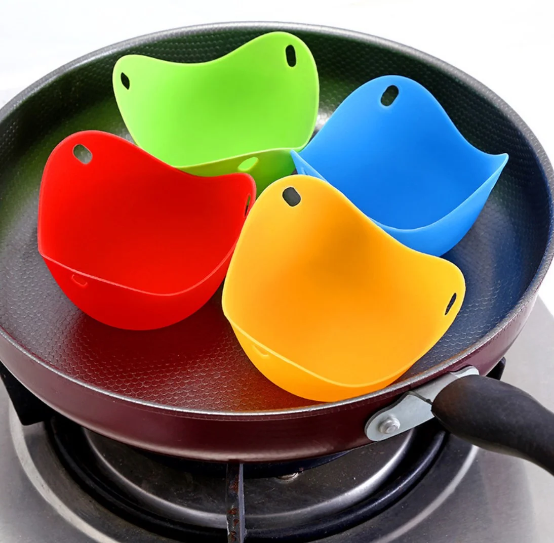 Silicone Egg Poaching Cups Poaching Pods Egg Mold Bowl Microwave or Stovetop Egg Cooking