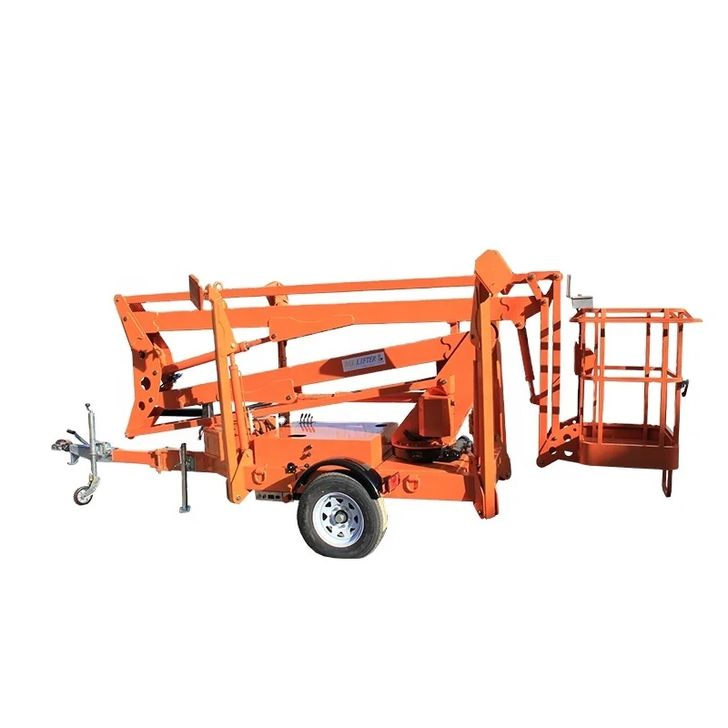 Hot Sale Indoor Outdoor 10m-20m Height Safe Durable Diesel Telescopic Boom Lift