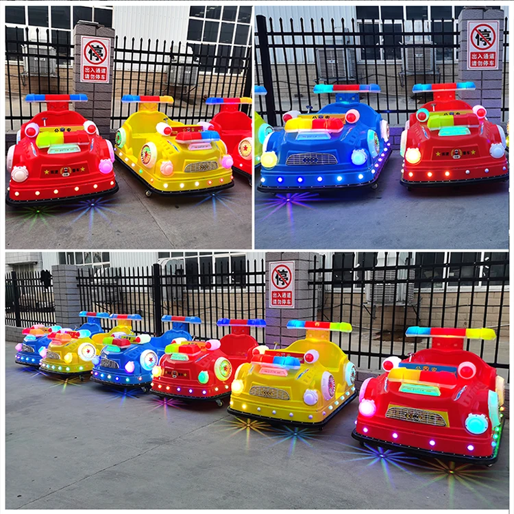 2021 commercial colorful light amusement vehicle rental parent-child double square outdoor kids electric mini bumper car