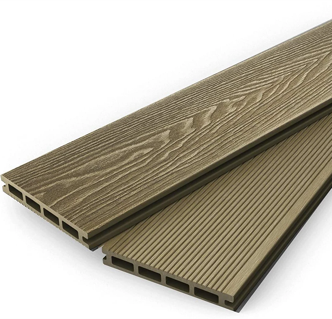 waterproof ECO friendly wooden decks outdoor floor wood composite decking for exterior decoration
