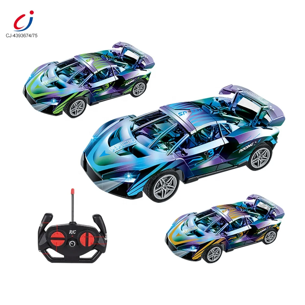 Chengji high speed rc light remote control cars 4x4 working colorful spray lights 1/20 vehicle rc scale model car
