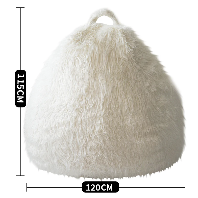 Faux Fur Beanbag Pouf Bean bag Sofa Chair