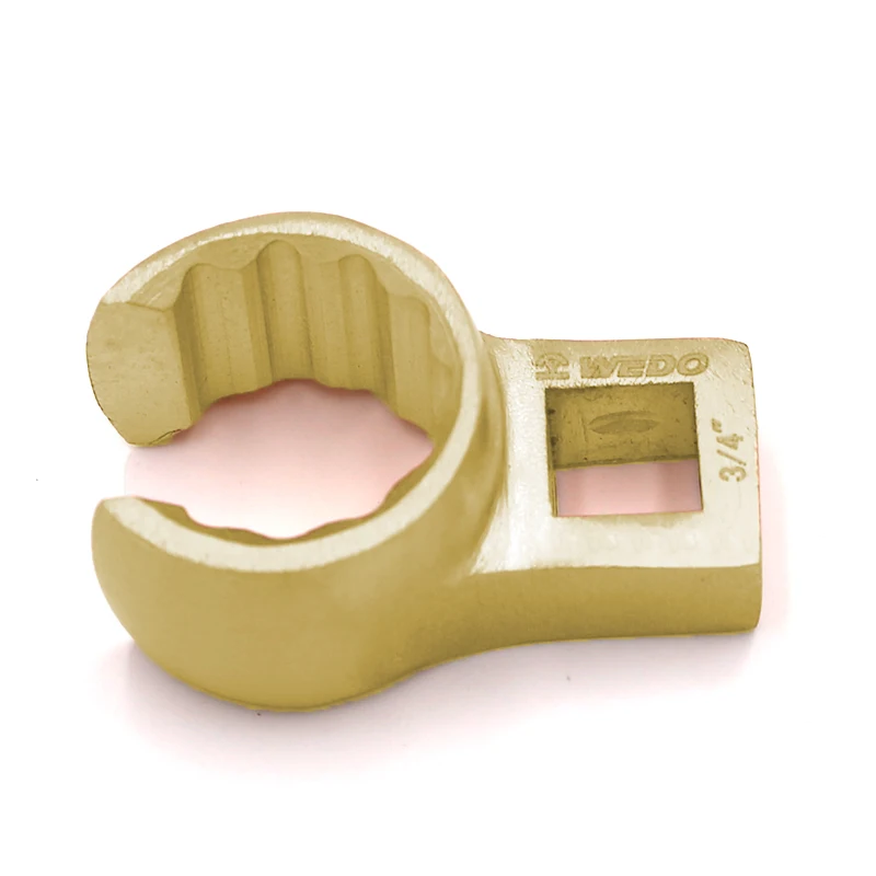 WEDO TOOLS Industrial Level Aluminium Bronze Alloy Crow Foot Box End Wrench Non-Sparking