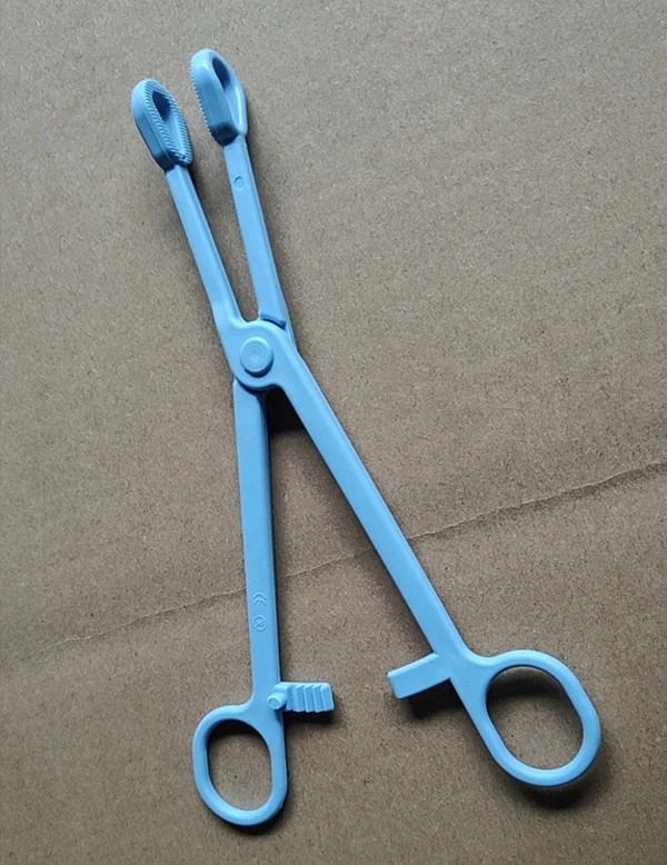 19cm Disposable Plastic Surgical Dental Instrument Medical Forceps Nylon Sponge Holding Tweezers