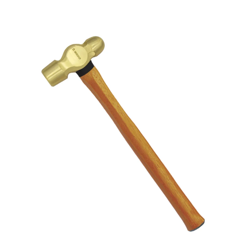 2023 Hot Selling Multi Purpose Non magnetic Round Head Brass ball pein 2lbs hammer for explosive atmospheres