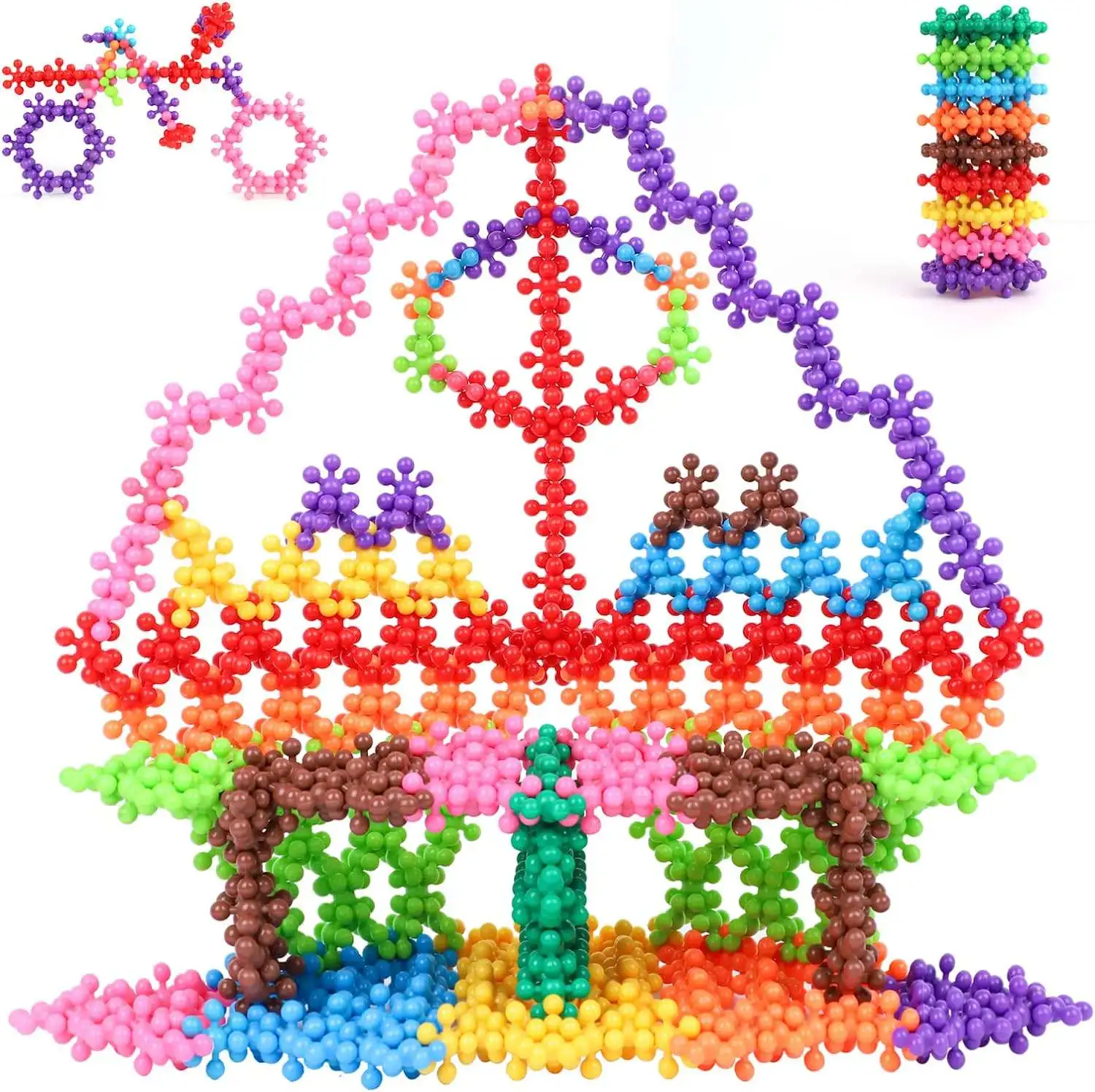Hot sale Building Toys  Interlocking Blocks Snowflake Building Blocks Toys for Sale