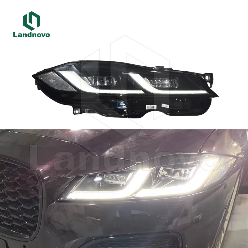Muhuang Led head light for Jaguar XF Fpace 2017-2020 headlamp upgrade to 2021 LED lamp for For Jaguar XF F-pace 2017-2020