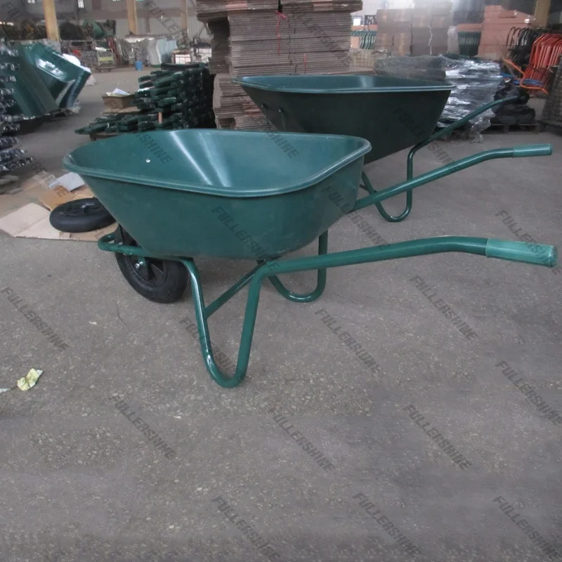 Garden wheelbarrow with black plastic tray 120L with 4.00-8 wheel
