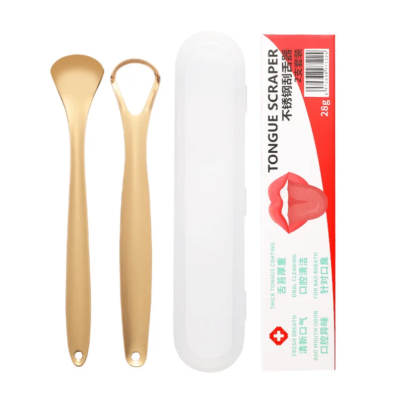 Excellent Review Professional Tongue Depressor Tongue Cleaners Home Use Beauty Equipment Stainless Steel Tongue Scraper