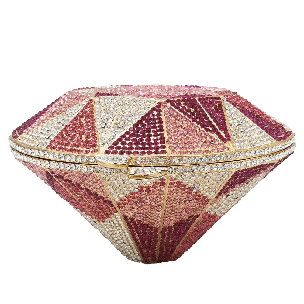 2021 women wedding bridal bling diamond party skull handbag hand rhinestone ice cream clutch popcorn gun purse evening bags