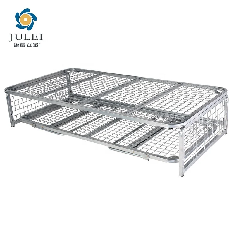 Customized Queen King Size Durable Structure Black Iron Sofa Bed Suitable For Apartment Using