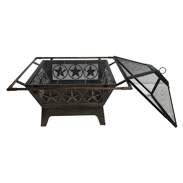 Kingjoy wood burning deep fire pits with customized patterns made in China