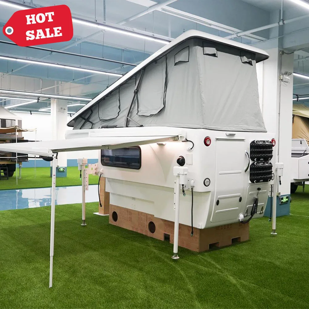 Manley Fibreglass Slide On Offroad Camper Truck Bed Camper Body Rv Shell For 2023 Chevrolet Silverado Long-Bed Trucks