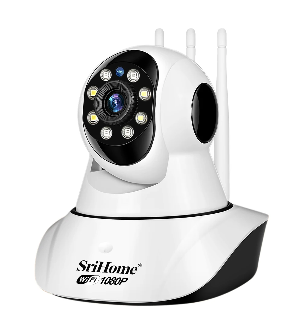 Srihome 2MP HD и поддержкой Wi-Fi камера 2 способ аудио обнаружения движения ночного видения CCTV камеры безопасности Ip