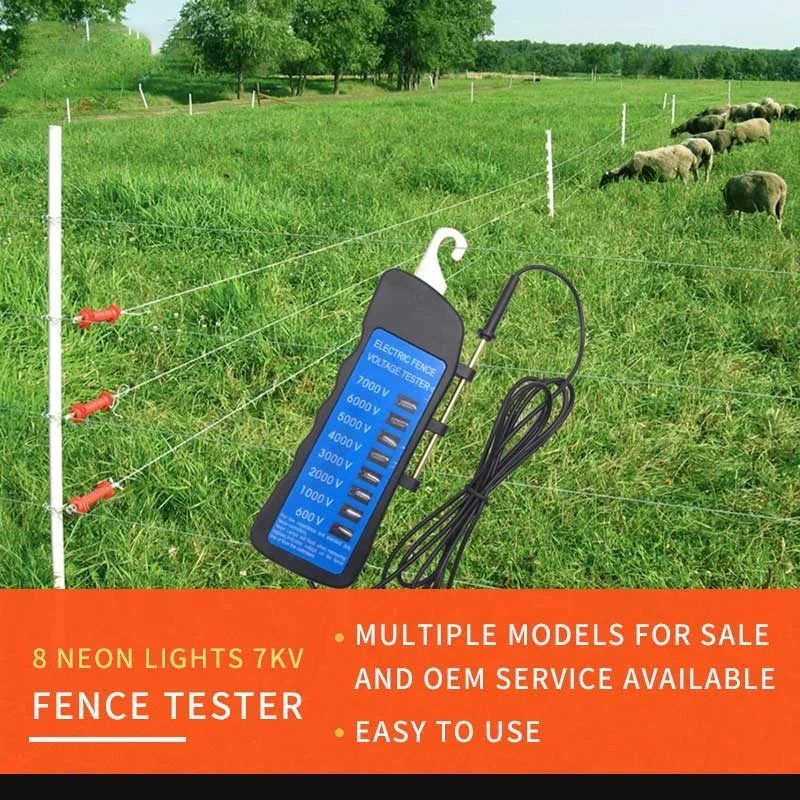 waterproof High Voltage Tester Fence Tester Electric Farm Fence Tester
