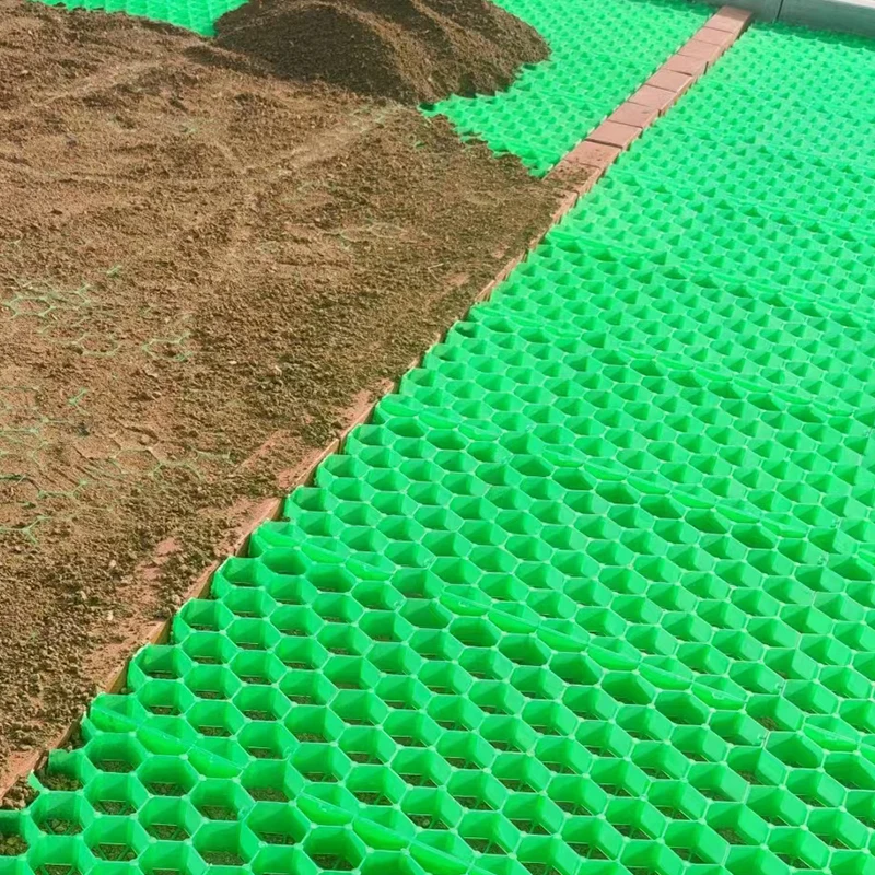 Factory Directly Honeycomb Gravel Garden Plant Grid Black Recycled Virgin Material Plastic Grass Grid Pavers