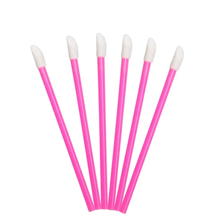 Manufacturer flocking disposable lip brush lip gloss brush lip brush applicator