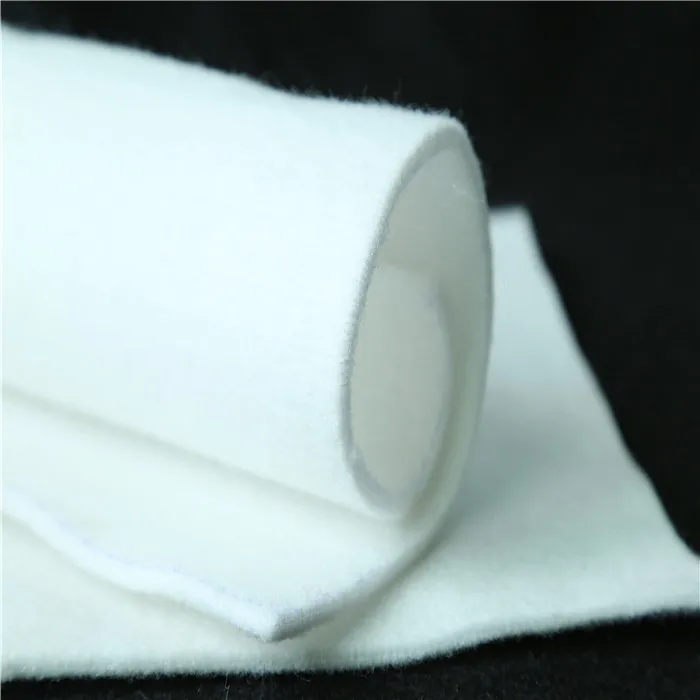 High value polypropylene short staple fiber nonwoven geotextile white  600g for waste durable unfading