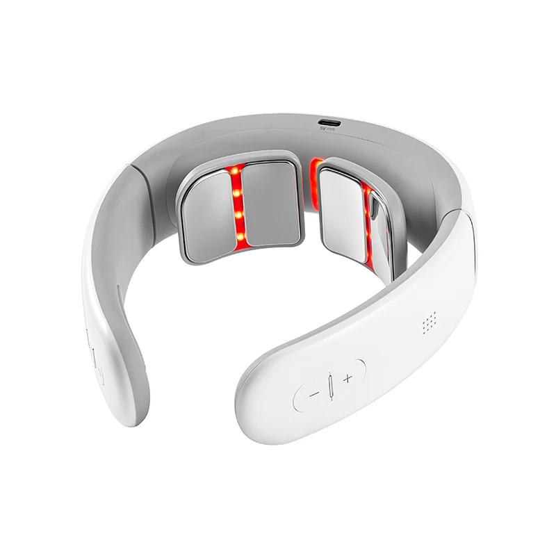 Intelligent shiatsu smart relaxing electric device relief neck pain pulse stimulator neck kneading massager with heat