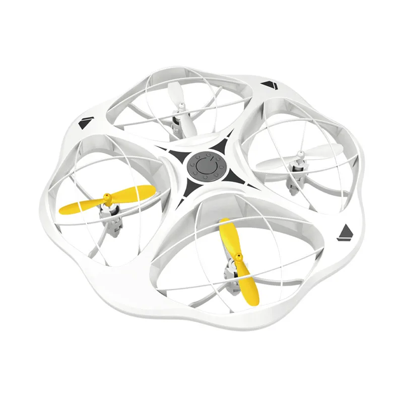 Bemay Toy 2.4GHz LED RC Flying  UFO, Optical Avoidance Flying Quadcopter, RC Drone Toy for Kids