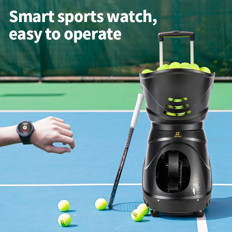 SS-T4015 SIBOASI Powerful Tennis Ball Shooting Machine  Using For Tennis Training and Matching Best Tennis Partner Of Players