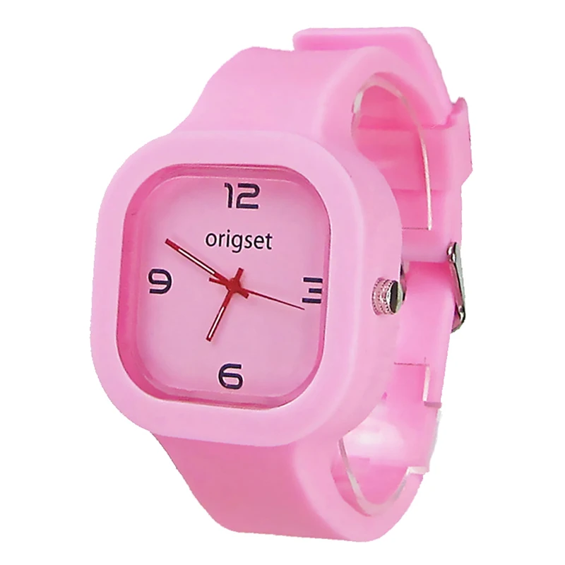 Newest 5ATM Waterproof TOP Quality watch Big face women watch Customs logo printing design on watch face back and strap