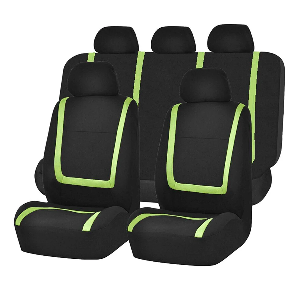 Luxury Cheap Auto Car Seat Covers Front Seats Only Classic Pattern Front Seat Cover Set with Matching Headrest
