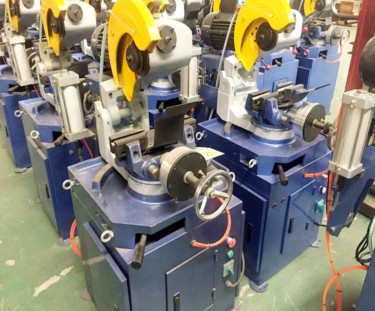 chinese manufacturer sell pneumatic steel  pipe cutting machine with automatic clamping for 38mm pipe cutting made in China
