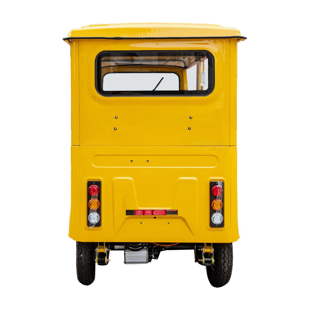Electric passenger tricycle tuk-tuk passenger with canopy fully enclosed 800w 1000w 1500w trechargeable electric tricycle