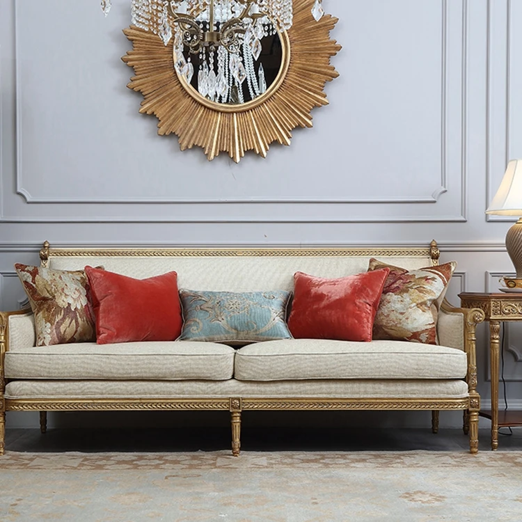 
Hot sale factory direct Classical luxury sofa set furniture cover living room sofas 
