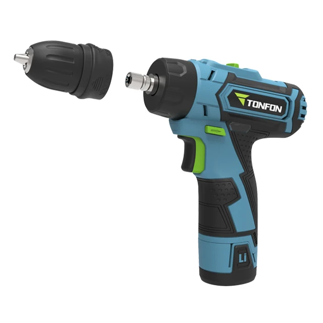 12v mini cordless dual drill with removable chuck