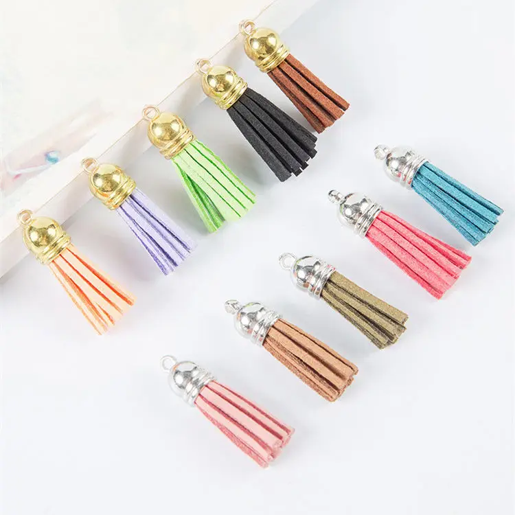 Custom advanced colorful tassels for DIY tassel key chain leather Jewelry Making Handmade tassel fringe