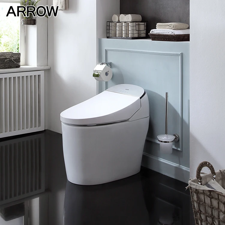 Automatic Flushing One Piece Tankless Intelligent Smart Toilet