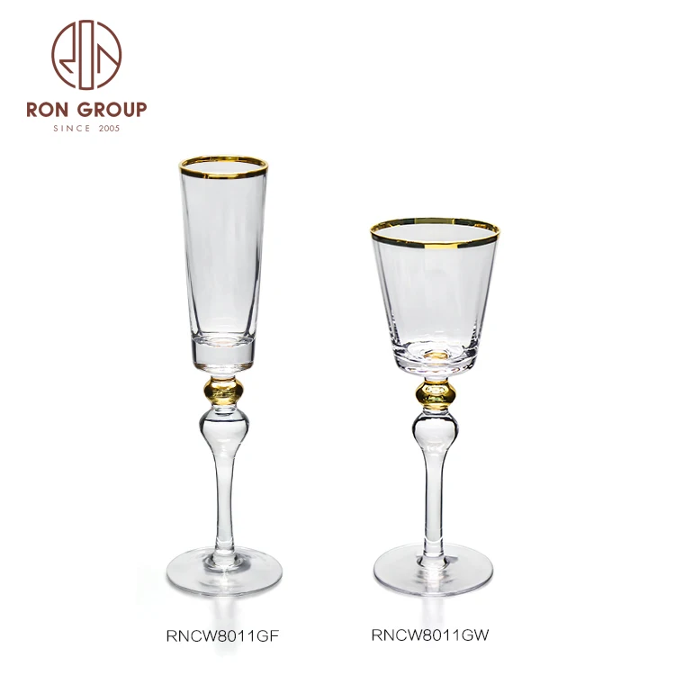 creative unique colored long stem cup drinkware glass red wine glasses