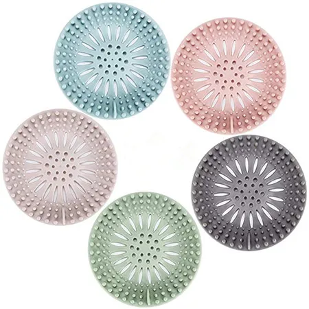 Hot Selling Hair Catcher Durable Soft Silicone Hair Stopper Shower Drain Covers