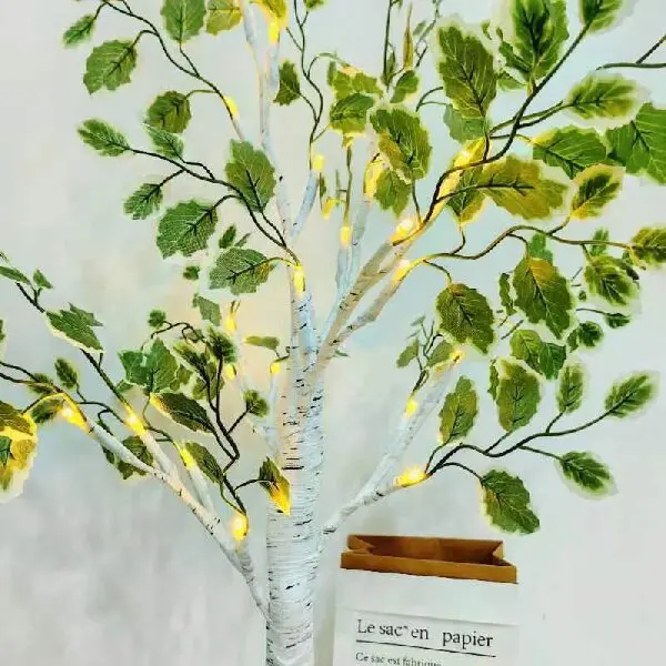 Top Sale  Christmas indoor Outdoor 2   Feet   Lighted tree  24  Warm White Led Olive Tree Lights Christmas Tree with Led Lights