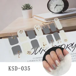 New products semi cured gel nail sticker nail art sticker nail sticker