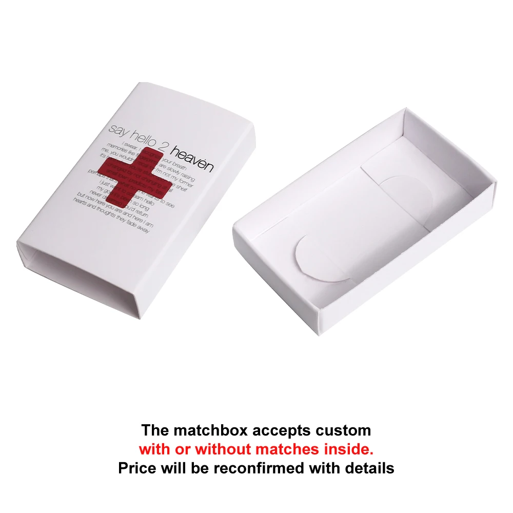 customized matchbox style box charm vintage colour matchbox custom promotional matchbox supplier