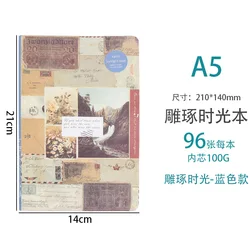 Creativity Hard Cover Notebook Student Stationery Notepad Retro Notebook A5 Stationery for Teacher